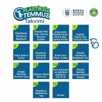 Bursa Büyükşehir’den ‘Plastiksiz Temmuz Hareketi’ne destek 