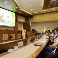 Stajyerler oryantasyon eğitiminde 