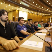 Stajyerler oryantasyon eğitiminde 