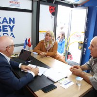 Başkan Bozbey, makamını Mustafakemalpaşa’ya taşıdı 