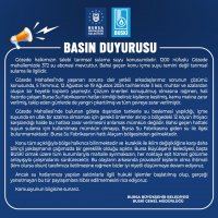 Büyükşehir'den kamuoyuna açıklama 