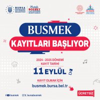 BUSMEK’te yeni dönem kayıtları başladı 