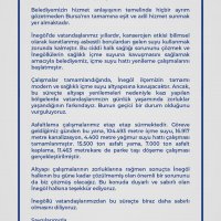 İnegöl’de yürütülen altyapı çalışmalarıyla ilgili açıklama 