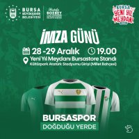 Bursa Yeni Yıl Meydanı’nda Bursaspor imza günü 