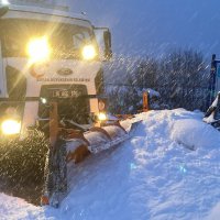 Büyükşehir’den karla mücadelede yoğun mesai 