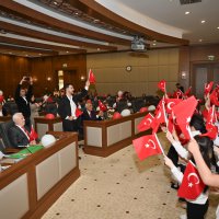 Büyükşehir Meclisi’nde söz çocukların 