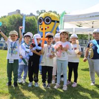 Bursa Uluslararası Spor Festivali’nde çocuklar doyasıya eğlendi 