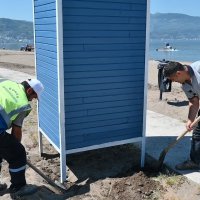 Bursa plajları yeni sezona hazırlanıyor 