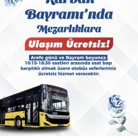 Bursa’da Kurban Bayramı boyunca ulaşım ücretsiz 
