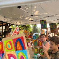 Gezici Sanat Atölyesi, çocuklarla buluştu 