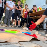 Gezici Sanat Atölyesi, çocuklarla buluştu 