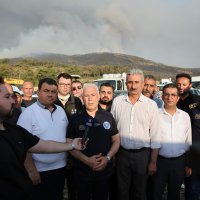 Başkan Bozbey: Yangının yönü belli değil, daha fazla hava desteği gerekli 