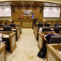 Stajyerler oryantasyon eğitiminde 