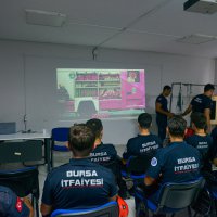 Bursa itfaiyesinden nefes kesen tatbikat 