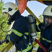 Bursa itfaiyesinden nefes kesen tatbikat 