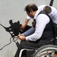 Zafer ruhu, Şehitlik Abidesi duvarlarına yansıtıldı 