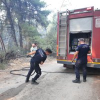 Büyükşehir'den Gündoğdu yangını seferberliği 