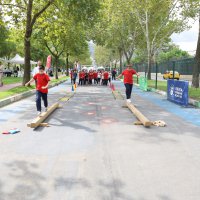Çocuklar, bisikletle hem eğlendi hem öğrendi 