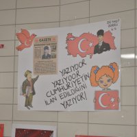 Öğrencilerden Cumhuriyet Bayramı’na özel çalışma 