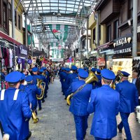 Büyükşehir Bandosu’ndan Hanlar Bölgesi’nde mini konser 