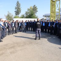 Otobüs şoförlerine yangın söndürme eğitimi 