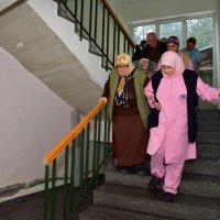 Huzurevinde deprem ve yangın tatbikatı 