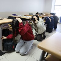 YKS Hazırlık Merkezi’nde deprem ve tahliye tatbikatı 