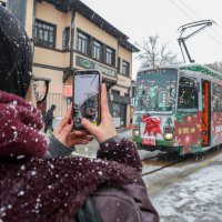 Bursa’da yeni yıl coşkusu nostaljik tramvayla yaşanıyor 