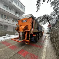 Büyükşehir karla mücadelede sahada 