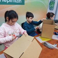 Çocuklar bir günlüğüne mimar oldu 