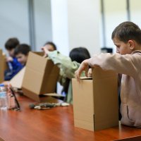 Çocuklar bir günlüğüne mimar oldu 