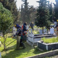 Bursa'da şehitlik ve mezarlıklar bayrama hazır 