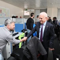 Başkan Bozbey, BUSKİ personeliyle bayramlaştı 