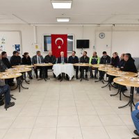 Başkan Bozbey, BUSKİ personeliyle bayramlaştı 