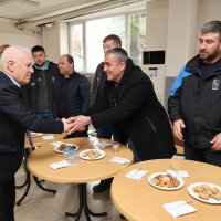 Başkan Bozbey, BUSKİ personeliyle bayramlaştı 