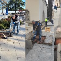 Tarihi Tophane Meydanı yenilendi 