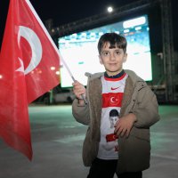 Bursa'da dev ekranda milli coşku 
