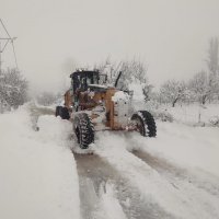 Kırsal bölgelerde karla mücadele sürüyor 