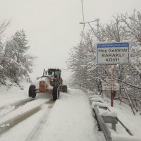 Kırsal bölgelerde karla mücadele sürüyor 
