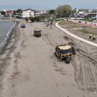 Plajlar yaza hazır hale getiriliyor 