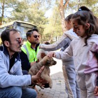 Bursa'da çocuklar patili dostlarla buluştu 