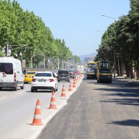 İstanbul Yolu'nda hummalı asfalt çalışması 