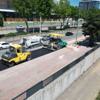 İstanbul Yolu'nda hummalı asfalt çalışması 