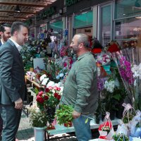 Başkan Vekili Şahin Biba’dan şehitlik ve esnaf ziyareti   
