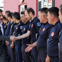 Başkan Vekili Şahin Biba'dan İtfaiye personeli’ne bayram ziyareti  