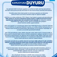 KAMUOYUNA DUYURU 