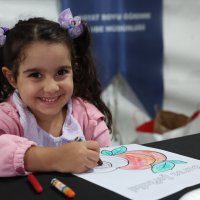Festivalde çocuklar hem eğlendi hem spor yaptı