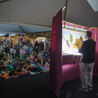 Festivalde çocuklar hem eğlendi hem spor yaptı