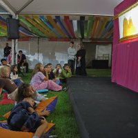 Festivalde çocuklar hem eğlendi hem spor yaptı