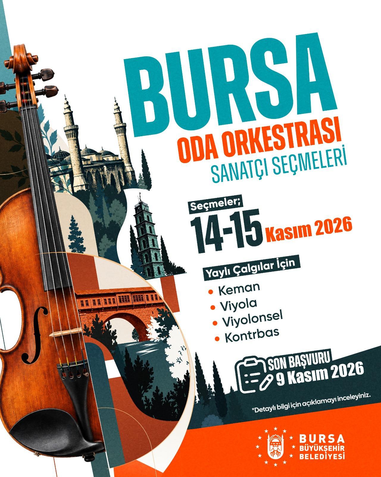 Bursa Oda Orkestrası Sanatçılarını Arıyor